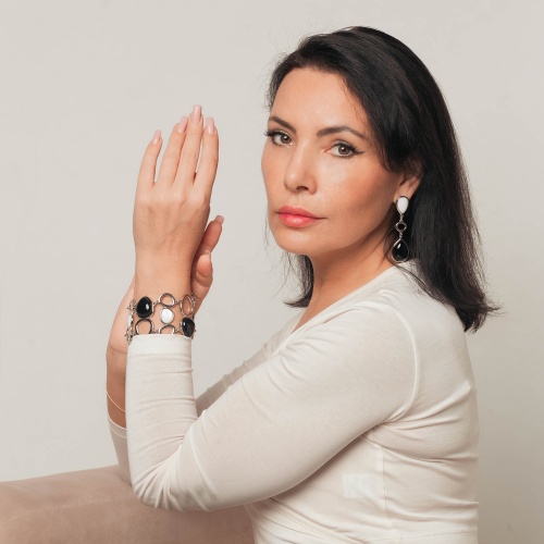 Серьги Possebon Madre, Agata Preto, A0585.1.4 S фото 2